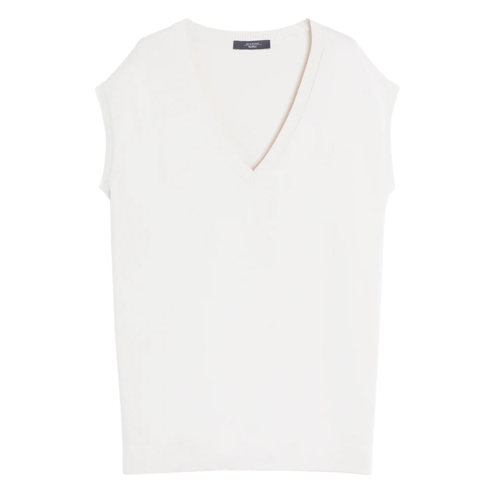 Max Mara Women's Beige Orosei Gilet - V-Neck Knitwear - Xs - Knitwear