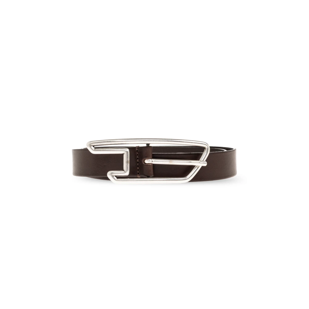 Diesel Unisex Bruin Accessoires 105 Cm, Leer, B-D Line 30 Riem