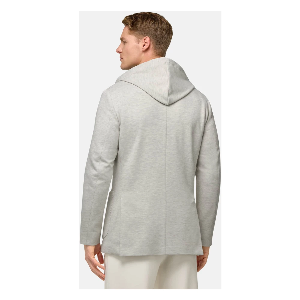 Boggi Milano Madison Sweatshirt Jacket van katoenmix Gray Heren