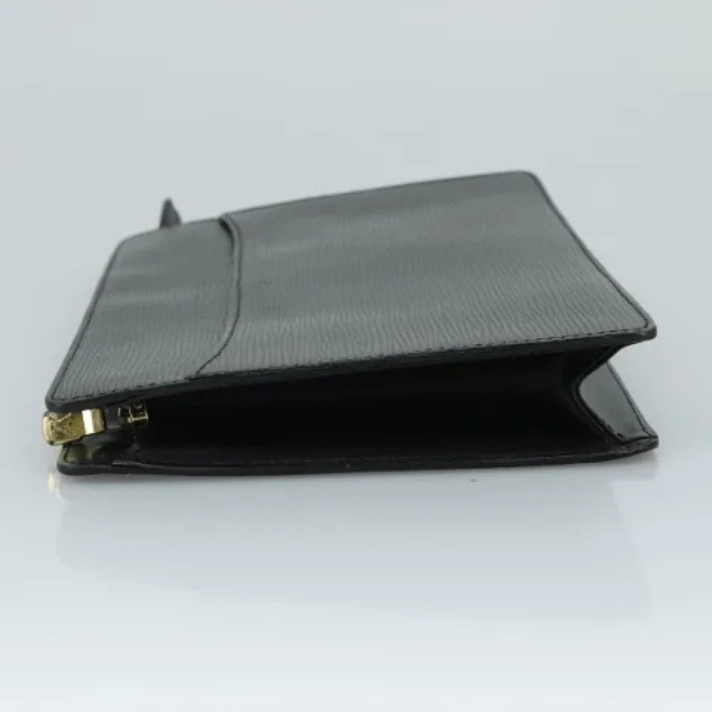 Louis Vuitton Vintage Pre-owned Leather clutches Black Dames