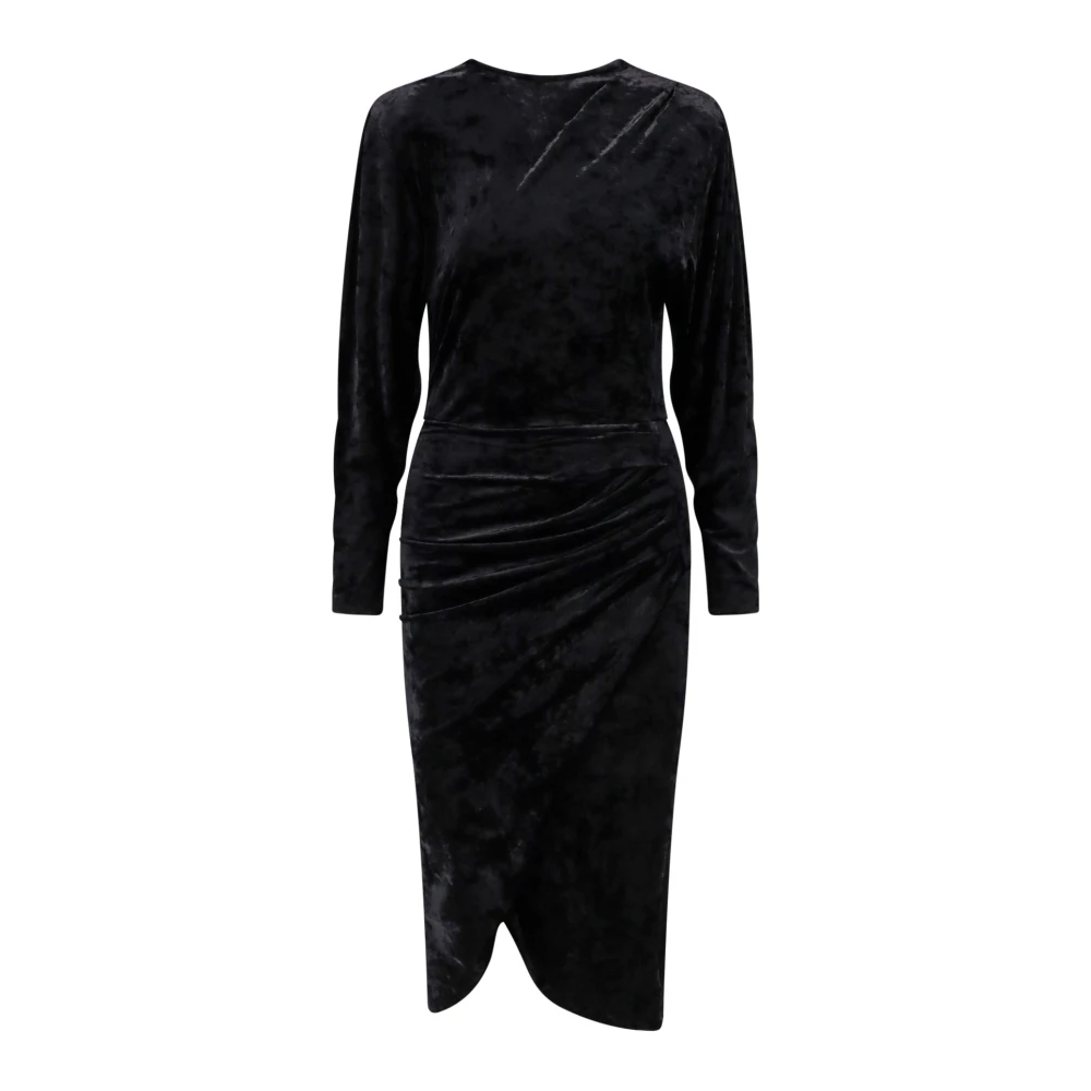 Isabel Marant Étoile Chenille Drapery Jurk Black Dames