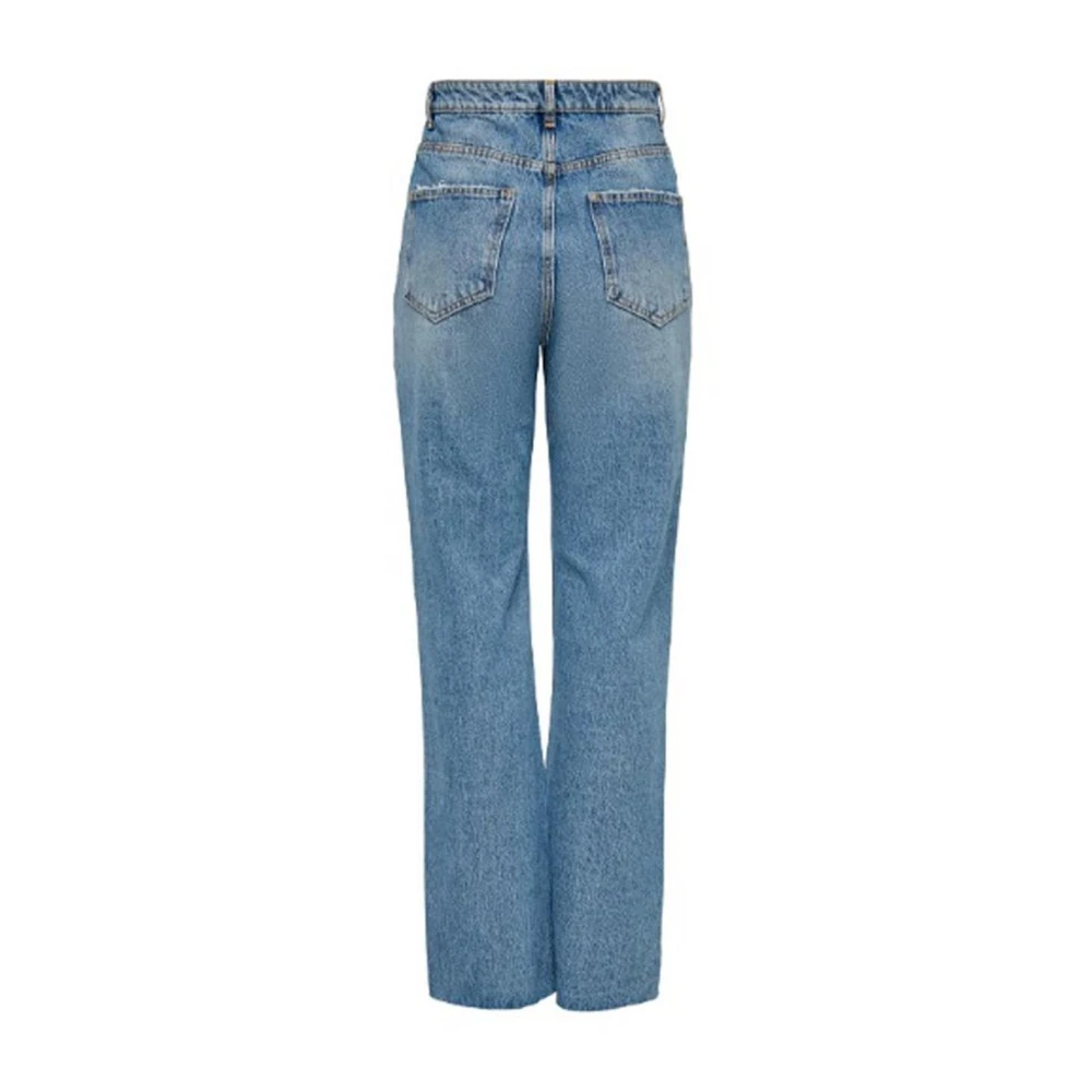 Only Baggy Katoenmix Jeans Collectie Blue Dames