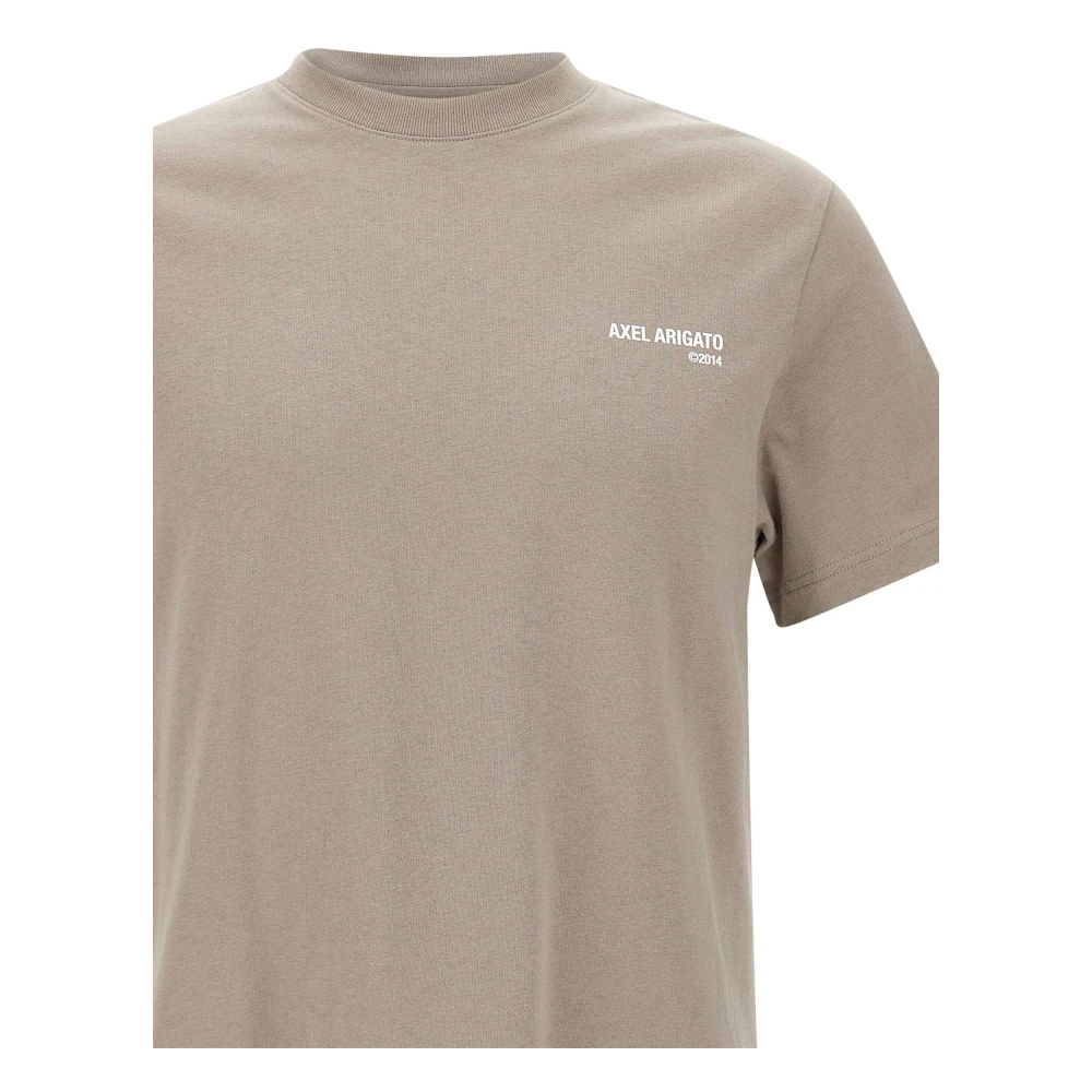 Axel Arigato Legacy Logo Print T-shirt Beige Heren