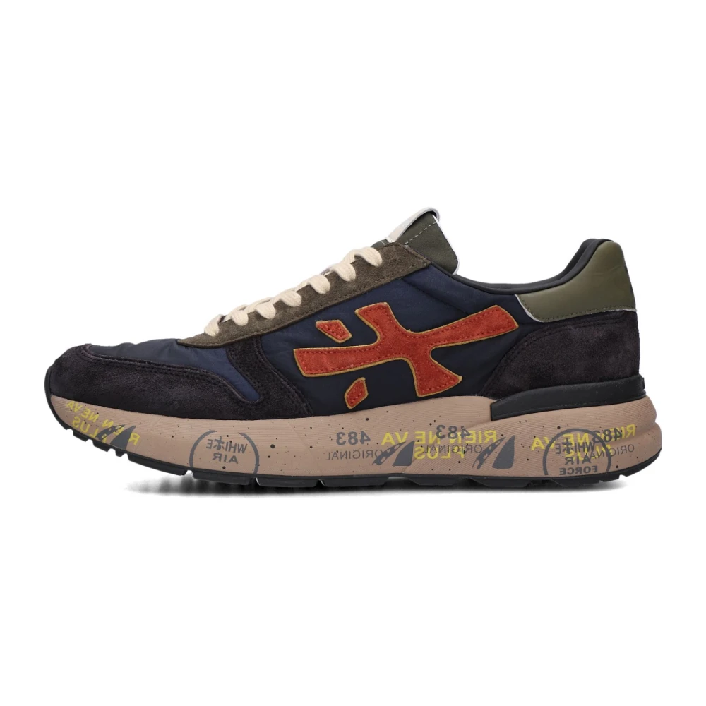Premiata Blauwe Suède Heren Sneakers Mick Heren Schoenen