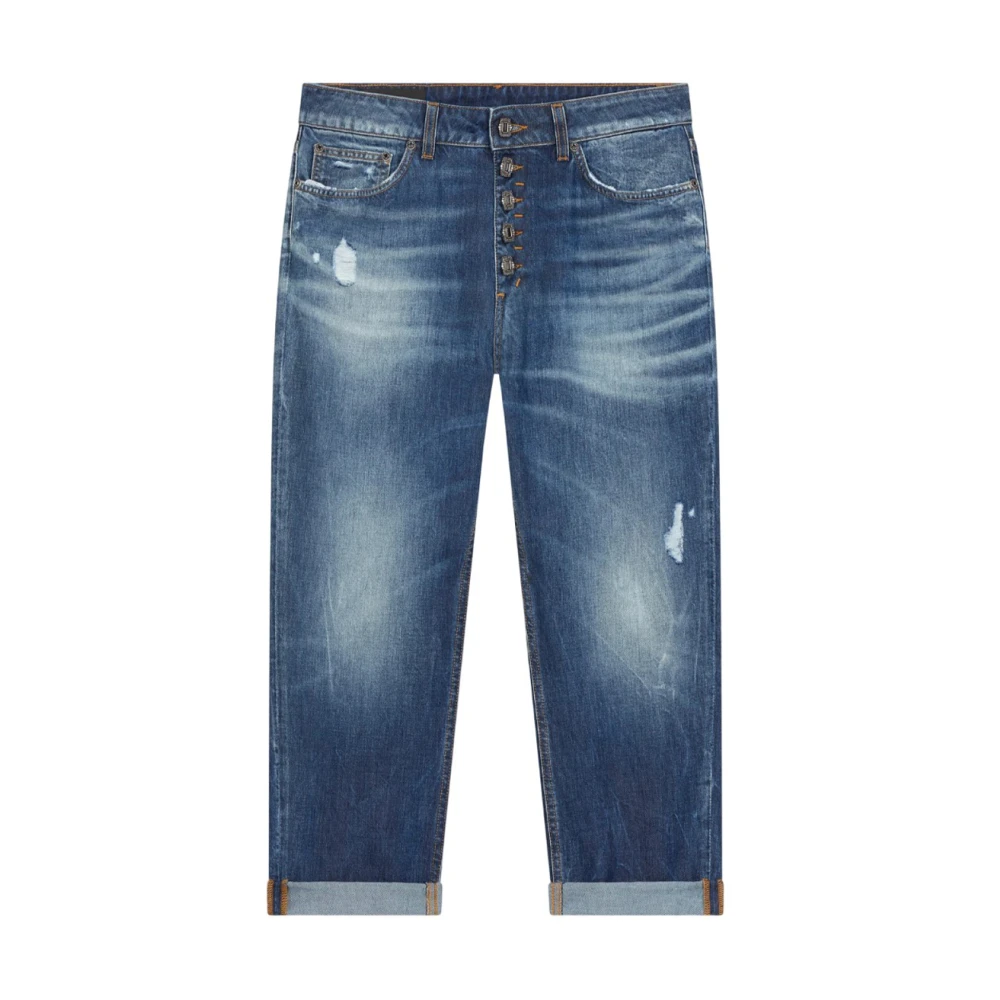 Dondup Blå Vintage Tvättade Jeans Med Relaxed Fit
