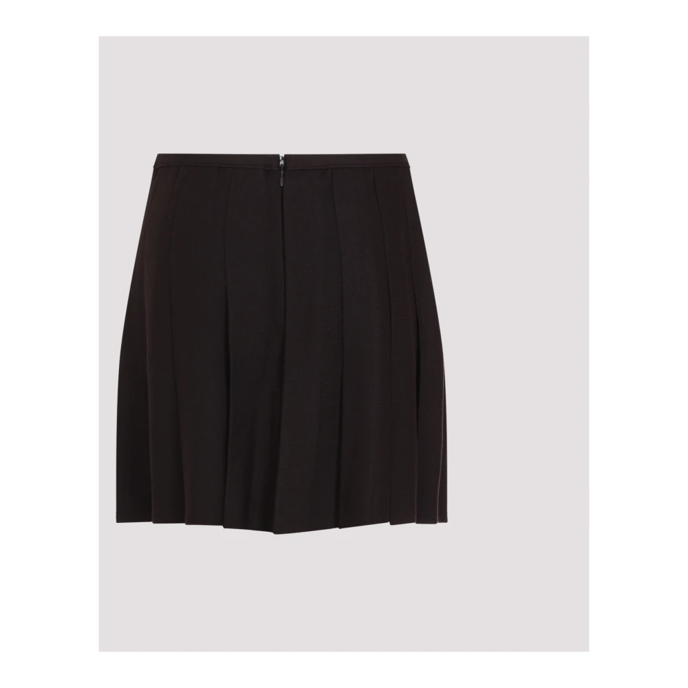 Givenchy Bruine Wollen Mix Rok Brown Dames