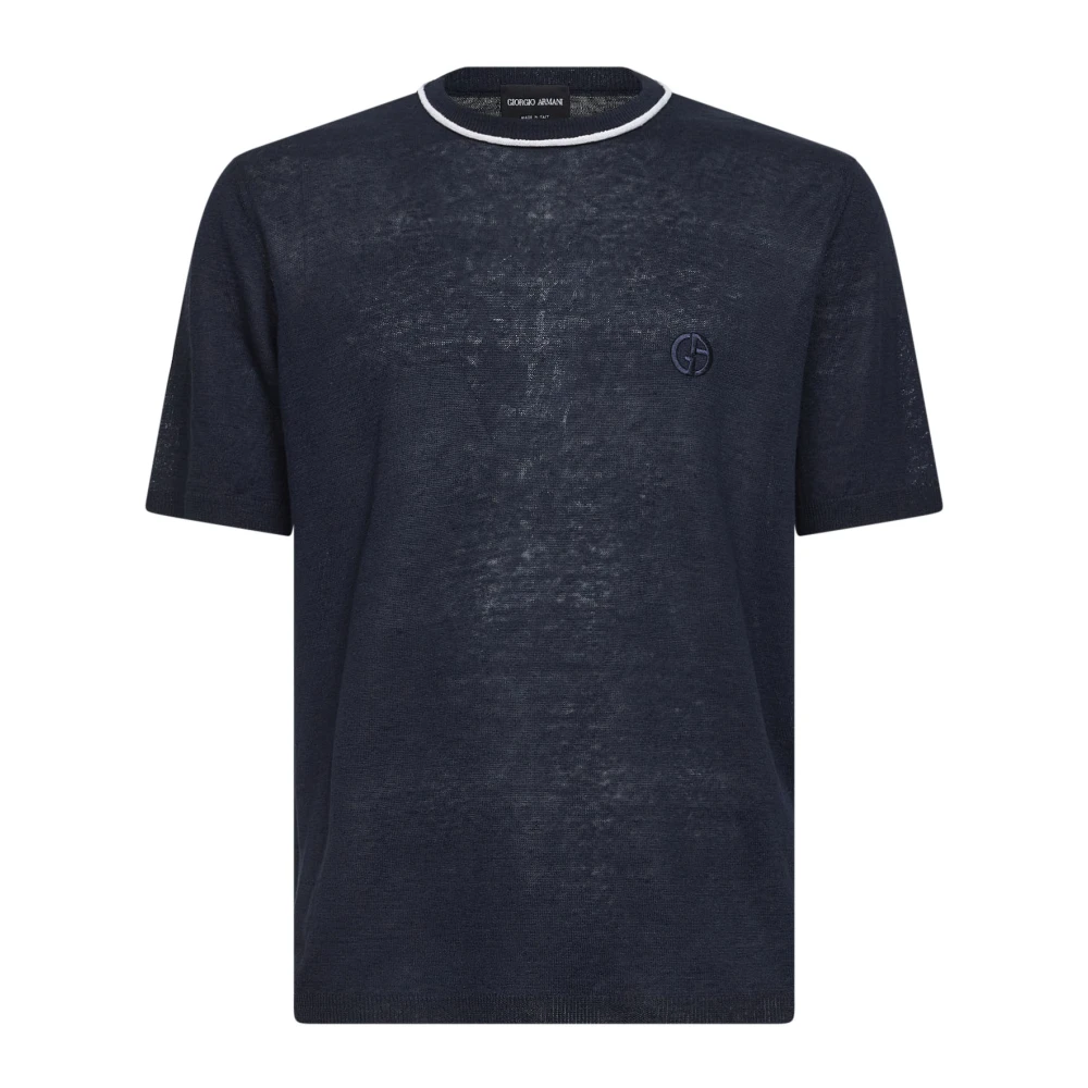 Giorgio Armani Hombre Azul Camisetas, Talla: S