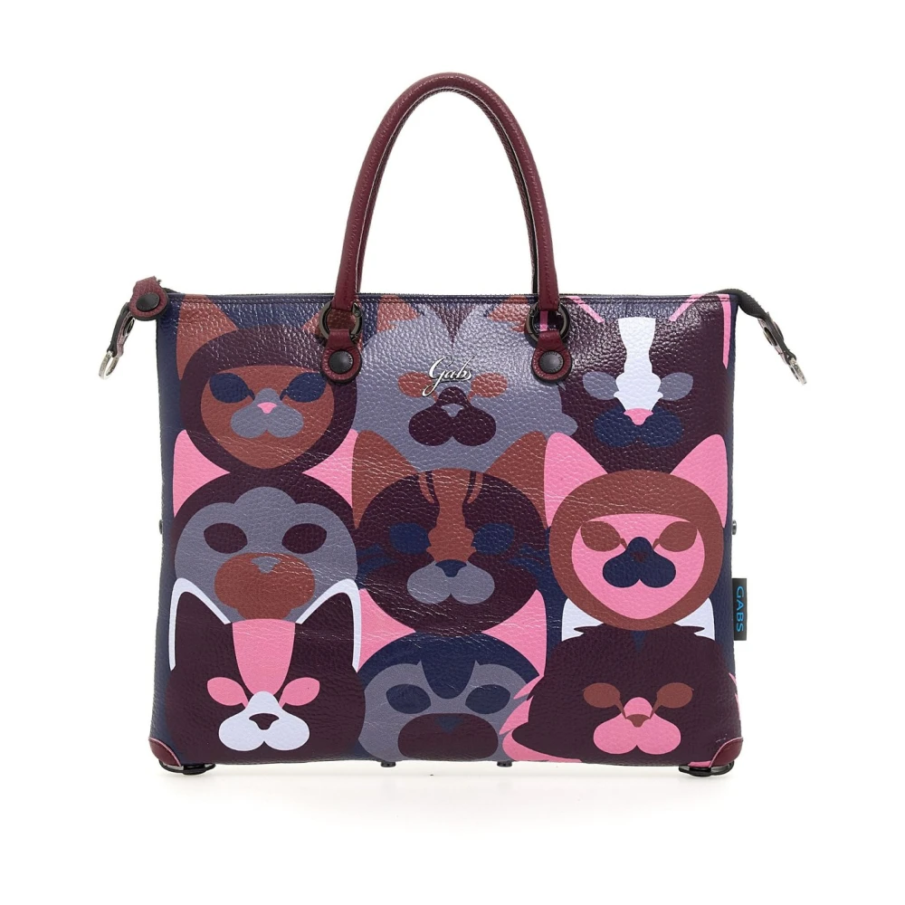 Gabs Women's Multicolor Convertible Purple Leather Shopper Tote - Shopping Bags - One Size - Bags