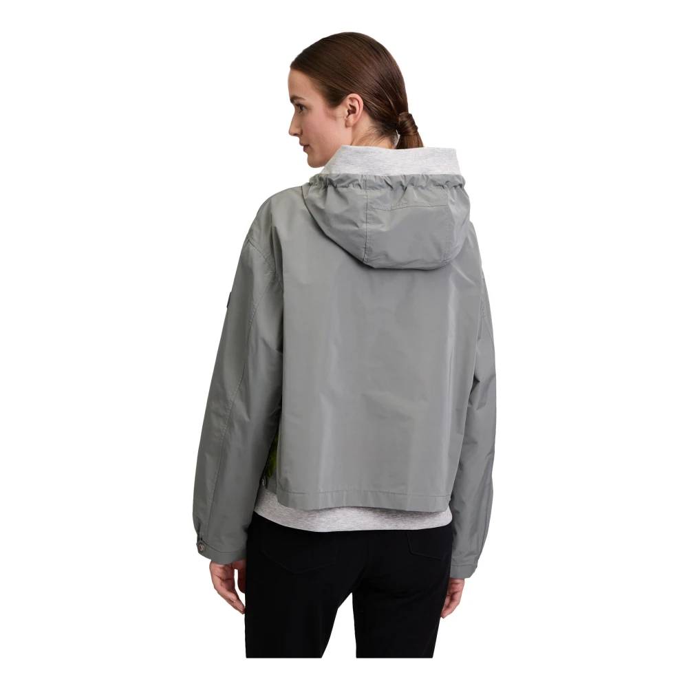 Gil Bret Zomerjas met capuchon blouson stijl Gray Dames