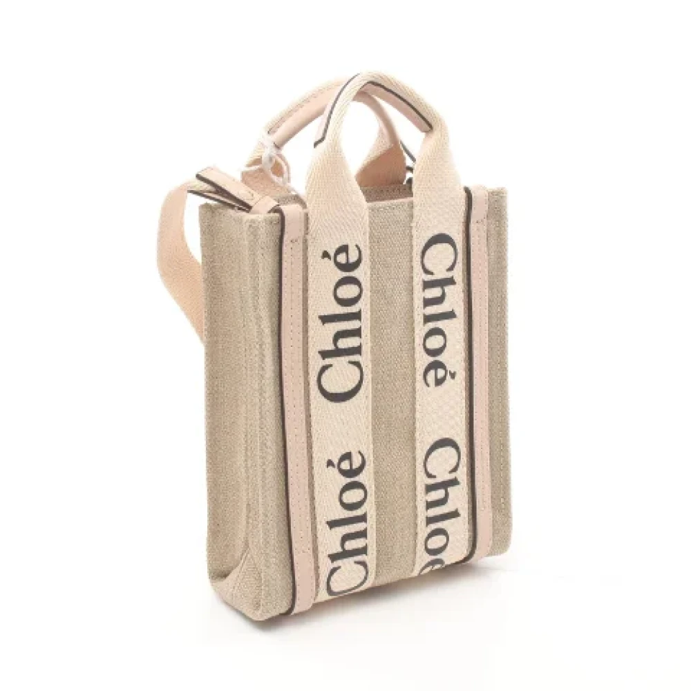 Chloé Pre-owned Canvas handbags Beige Dames