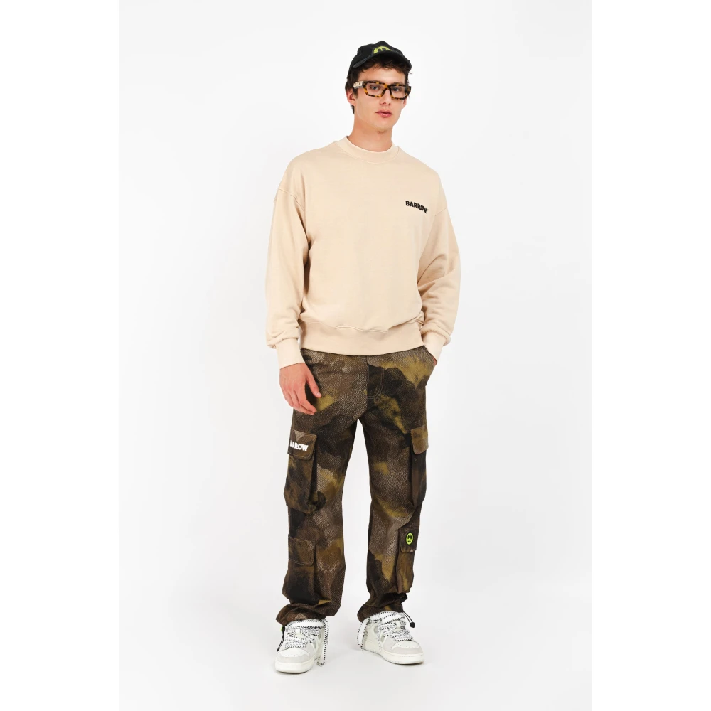 Barrow Iconische lettertrui Beige Unisex