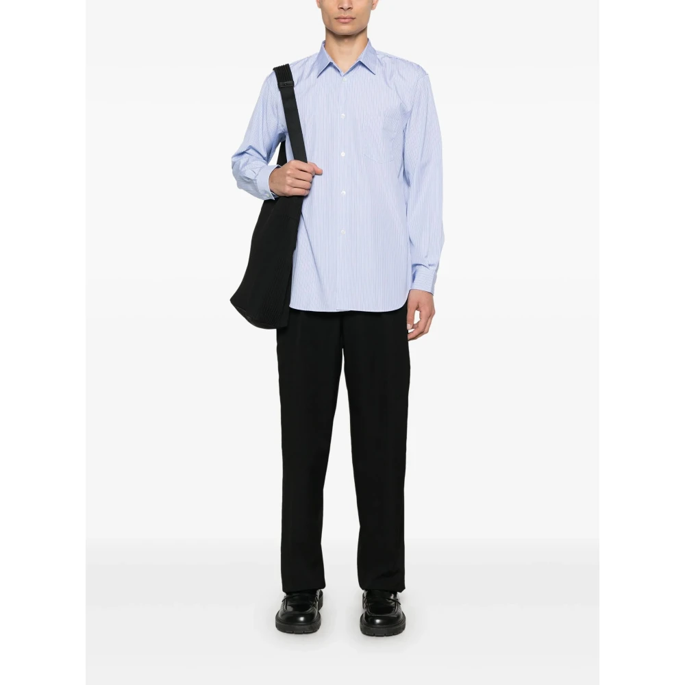 Yohji Yamamoto Luxe wollen broek met artistieke details Black Heren