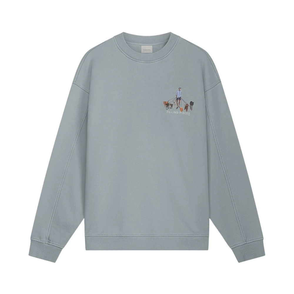 Filling Pieces Sweatshirt Dog Walker Arona Gray Unisex