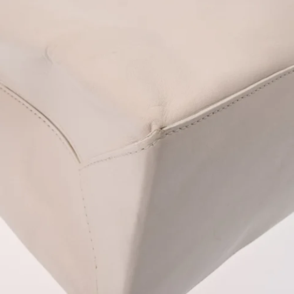 Chanel Vintage Pre-owned Fabric chanel-bags White Dames