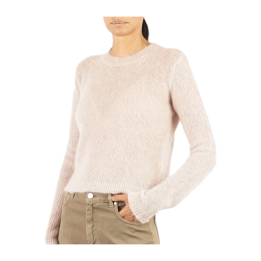 Cruna Parel Grijs Mohair Crewneck Jumper Gray Dames
