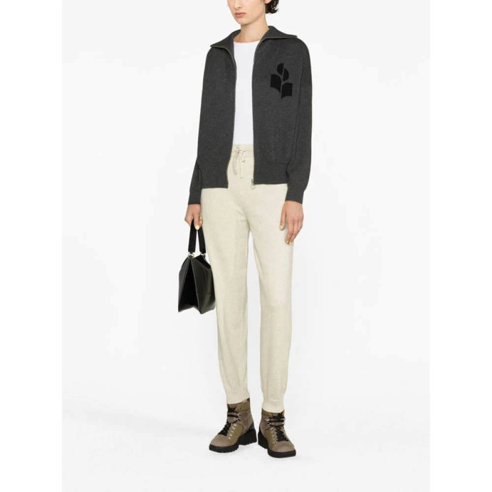 Isabel Marant Étoile Kira Gebreide Trekkoordbroek Gray Dames