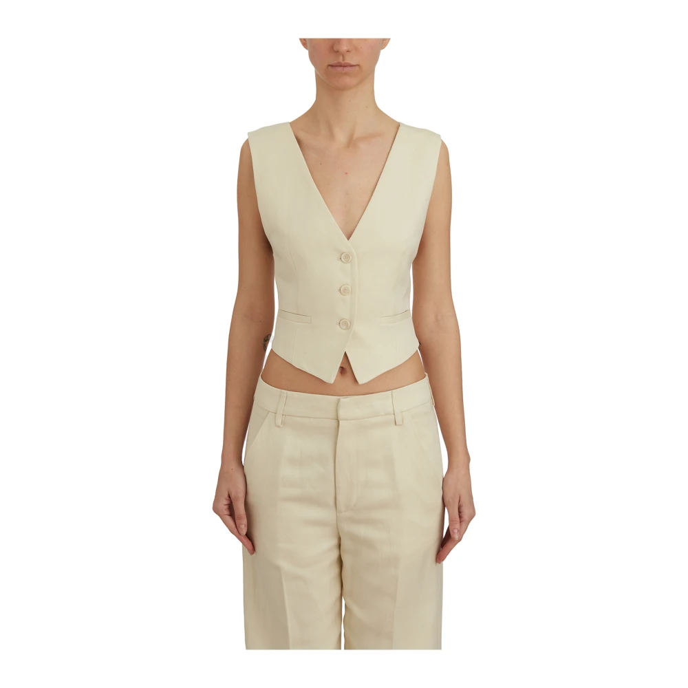Dondup - Jackets > Vests - Beige - Dondup - Modalova