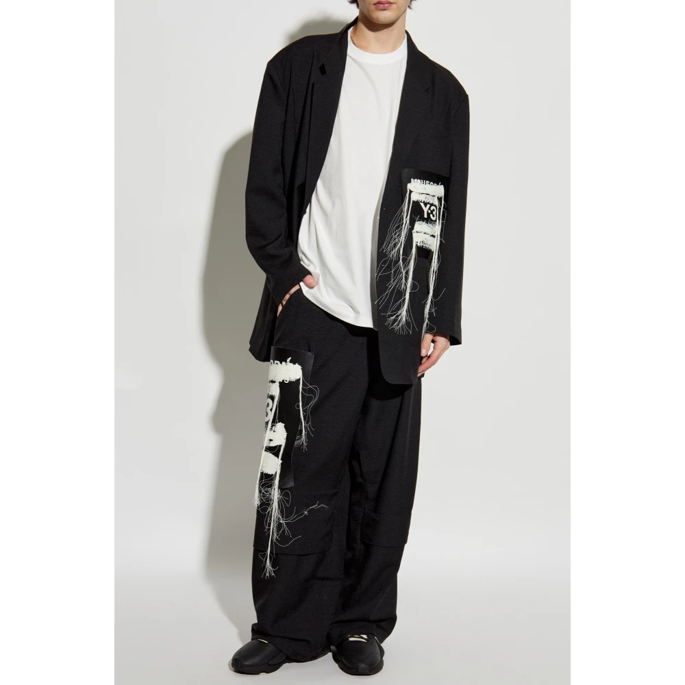 Y-3 T-shirt met print White Heren