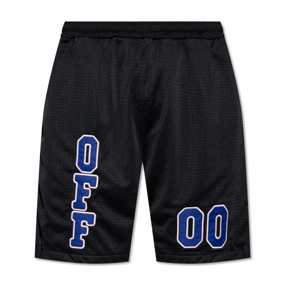 Off White Logo shorts Black Heren