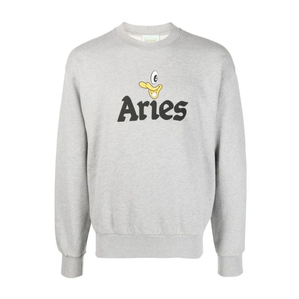 Aries Sweatshirts & Hoodies Gray Heren