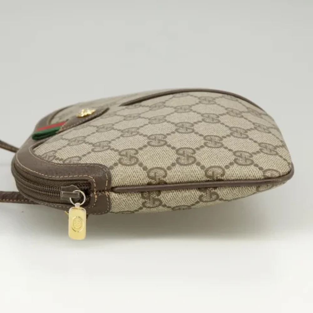 Gucci Vintage Pre-owned Leather gucci-bags Beige Dames