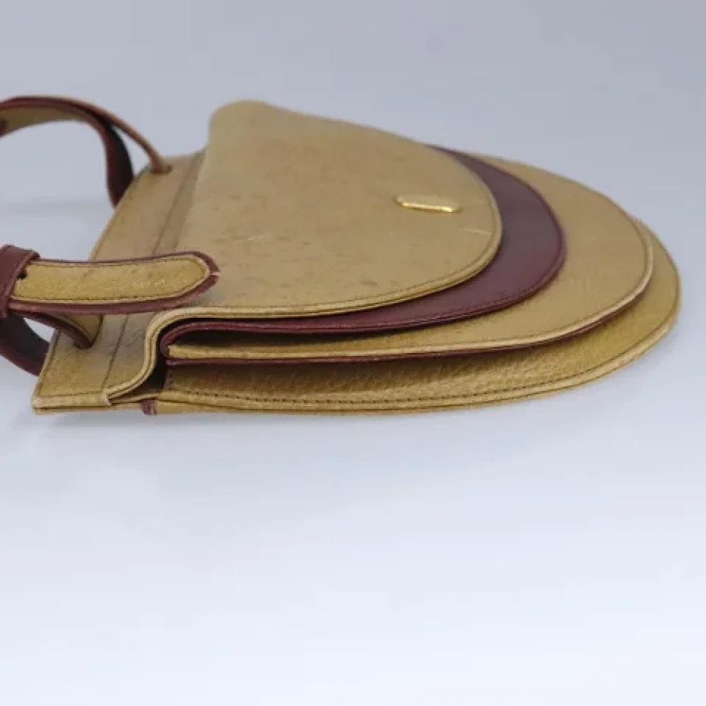 Cartier Vintage Pre-owned Leather shoulder-bags Beige Dames