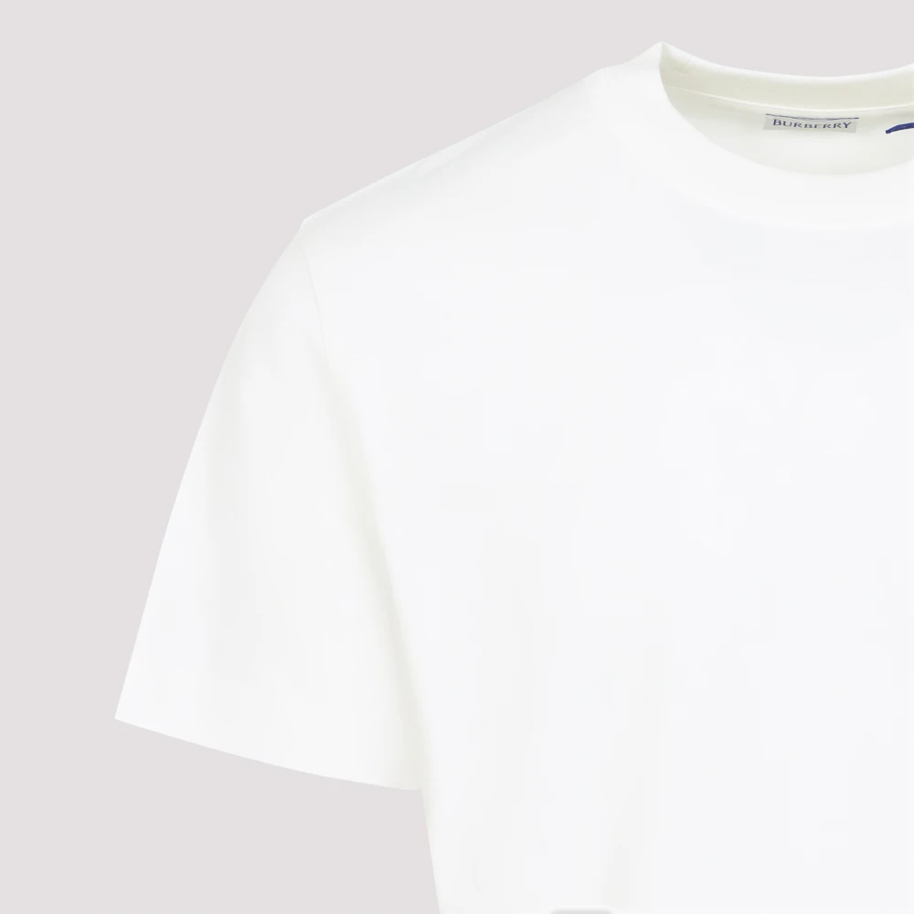 Burberry Krijt T-shirt voor een stijlvolle look White Heren