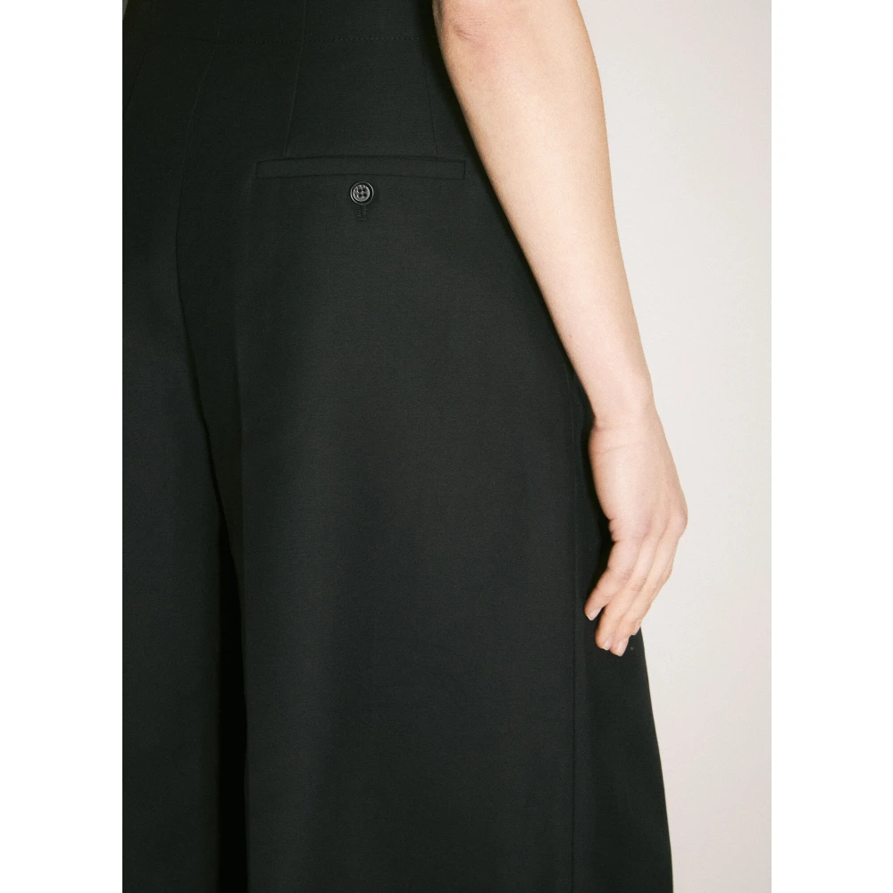 Marni Katoen Cady Cropped Ballon Broek Black Dames