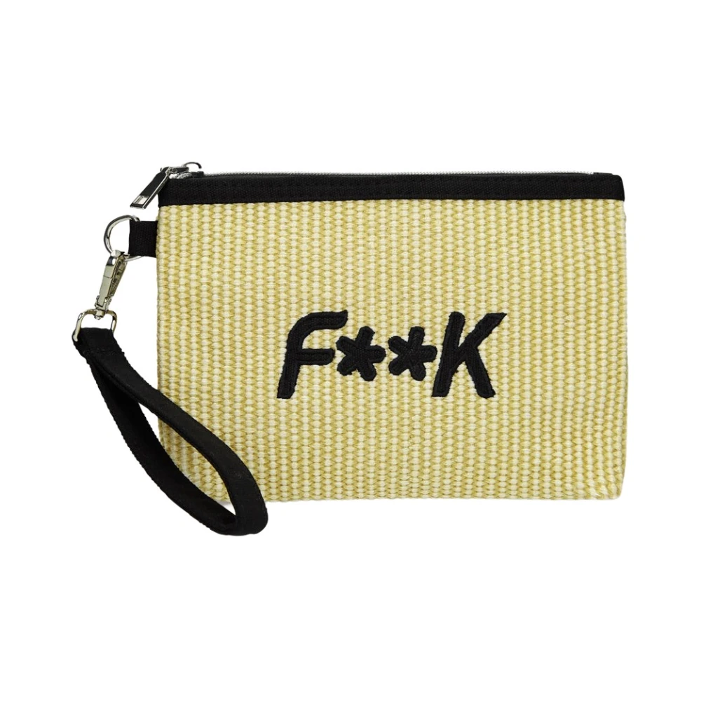 F**k Mini Pochette Beige Dames