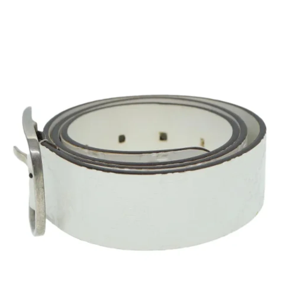 Gucci Vintage Pre-owned Leather belts White Dames