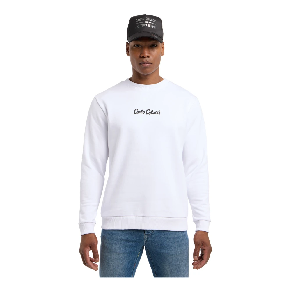 carlo colucci Black Friday Dioda Sweatshirt White Heren