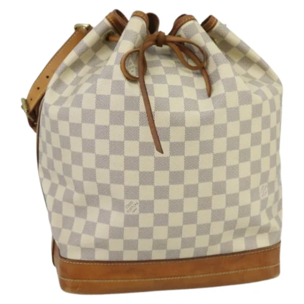 Louis Vuitton Vintage Pre-owned Canvas shoulder-bags White Dames