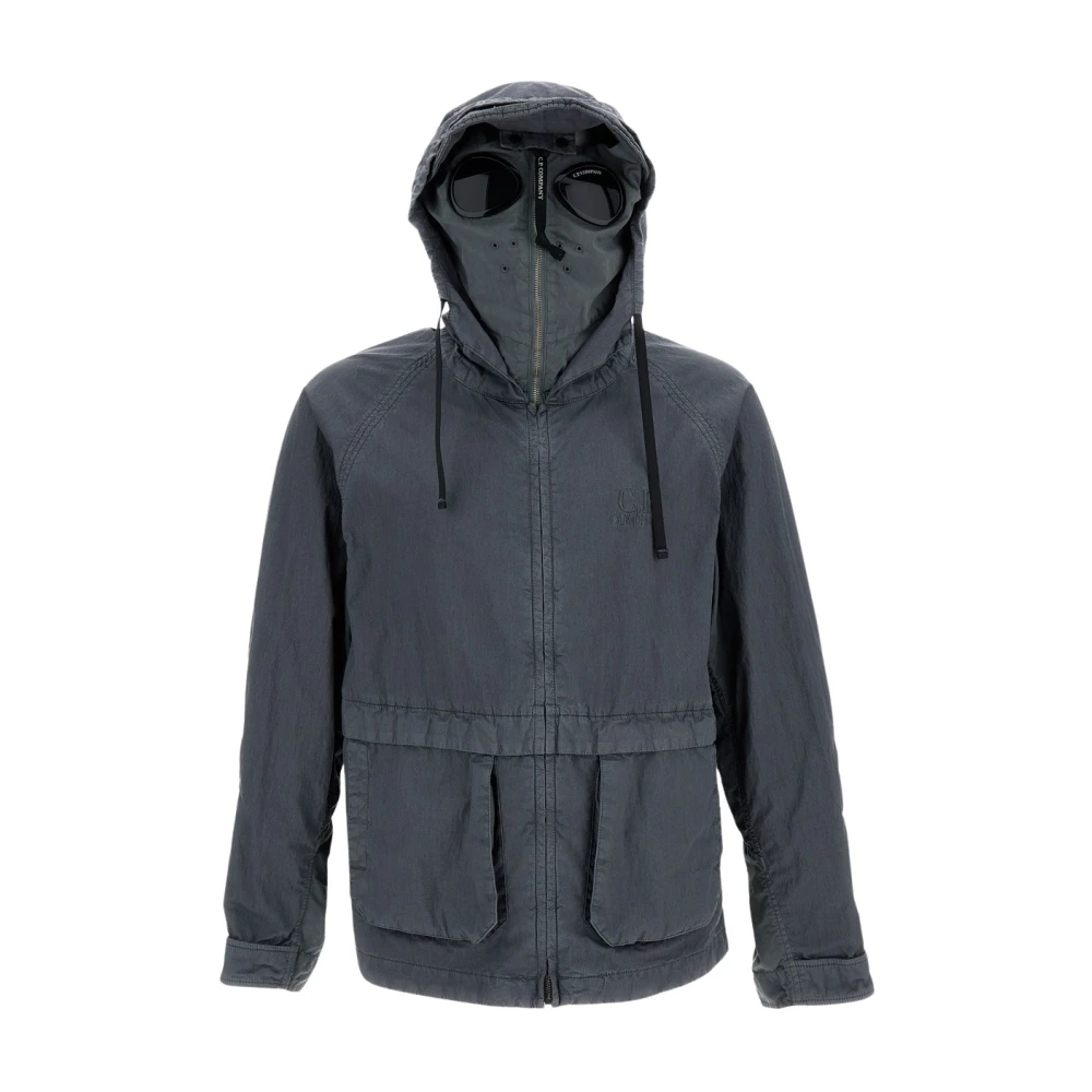 C.p. Company Men's Gray Light Jackets, S, Giacca Leggera Tessuto 50 Fili