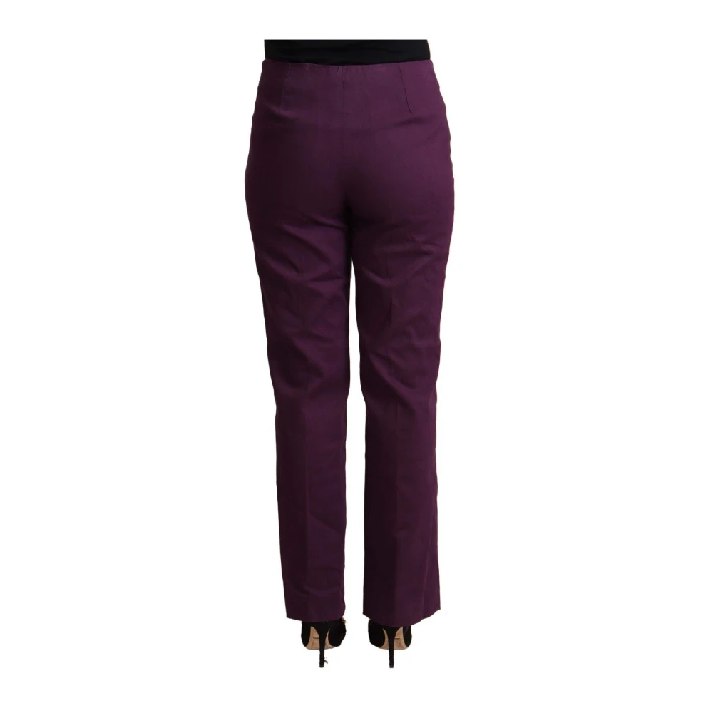 Bencivenga Straight Trousers Purple Dames