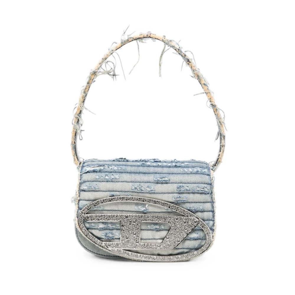 Diesel 1Dr Leather Shoulder Bag - Female - Shoulder Bags - Blue - One Size - Bags