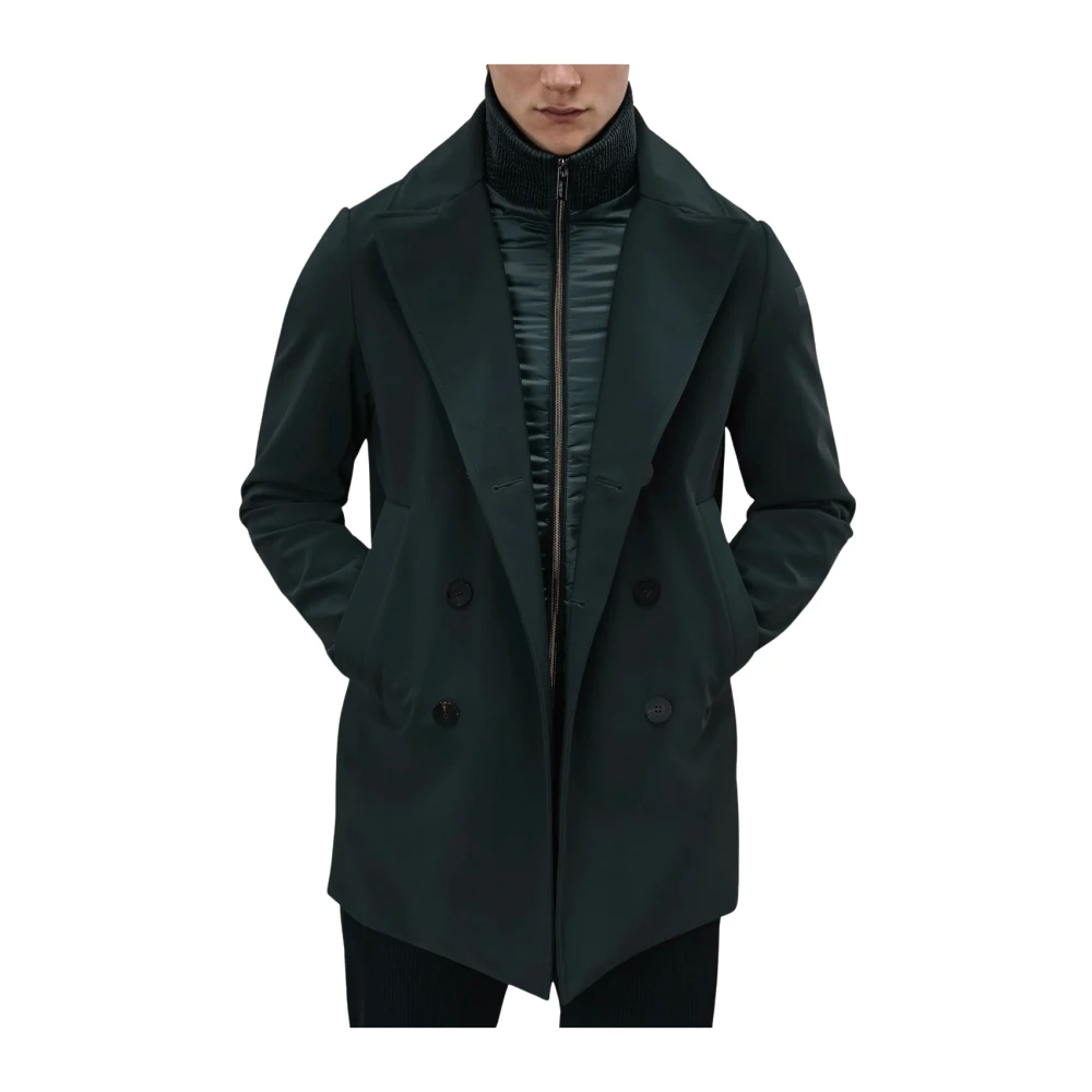 RRD Winter Thermo Double-Breasted Coat Green Heren