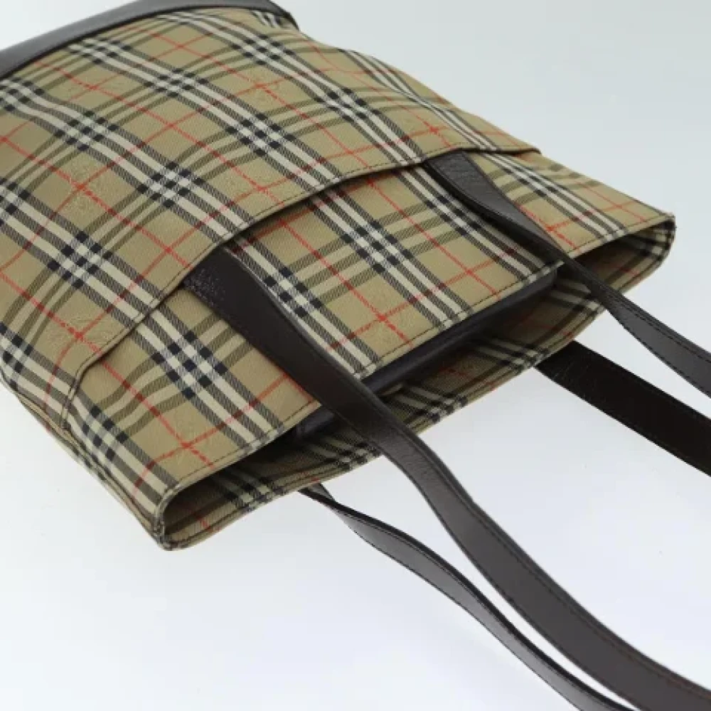 Burberry Vintage Pre-owned Canvas shoulder-bags Beige Dames