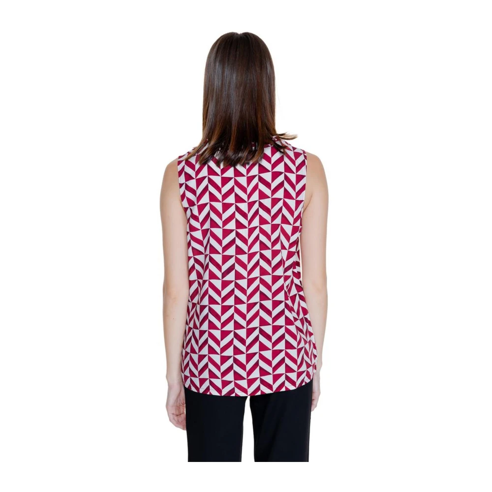 Street One Rode Viscose Tanktop Damescollectie Red Dames