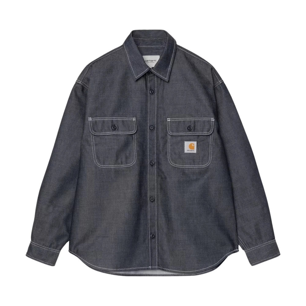 Carhartt Wip Men's Blue Denim Shirts, M, Tigan Shirt Jacket