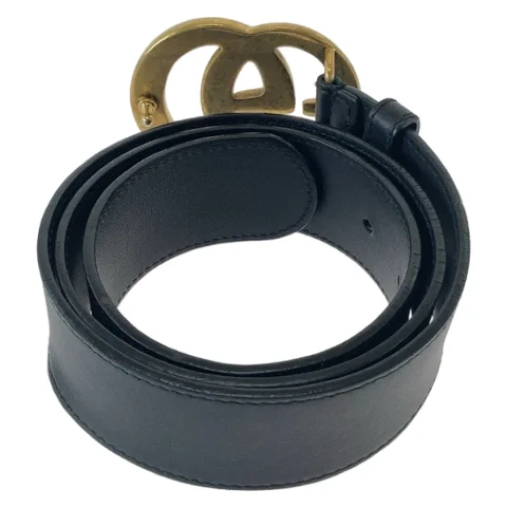 Gucci Vintage Pre-owned Leather belts Black Heren