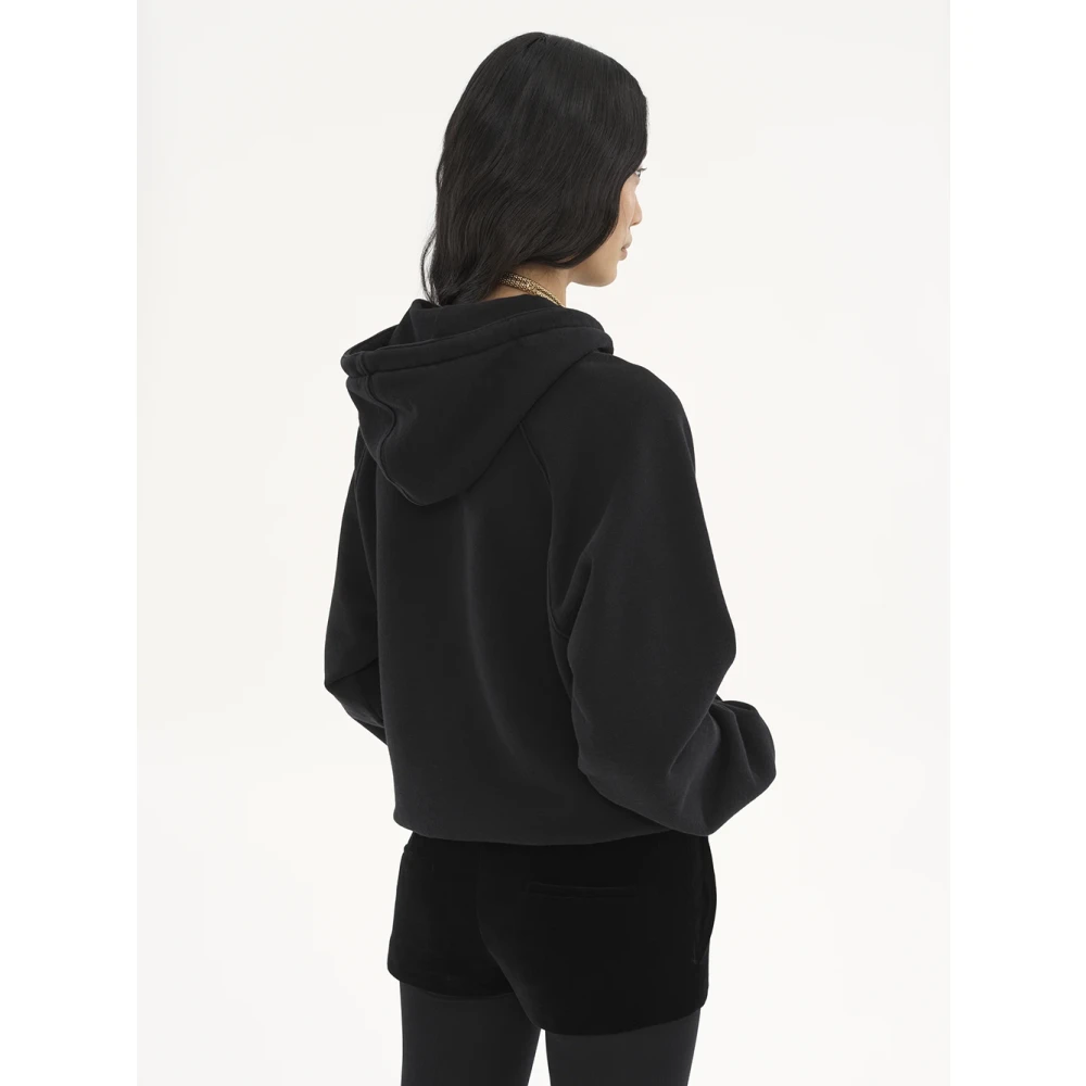 Chloé Zwarte Trui met Kangoeroezak Black Dames