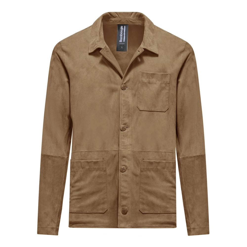 Bomboogie Uomo Marrone - Kros Leather Jacket - Jackets - S