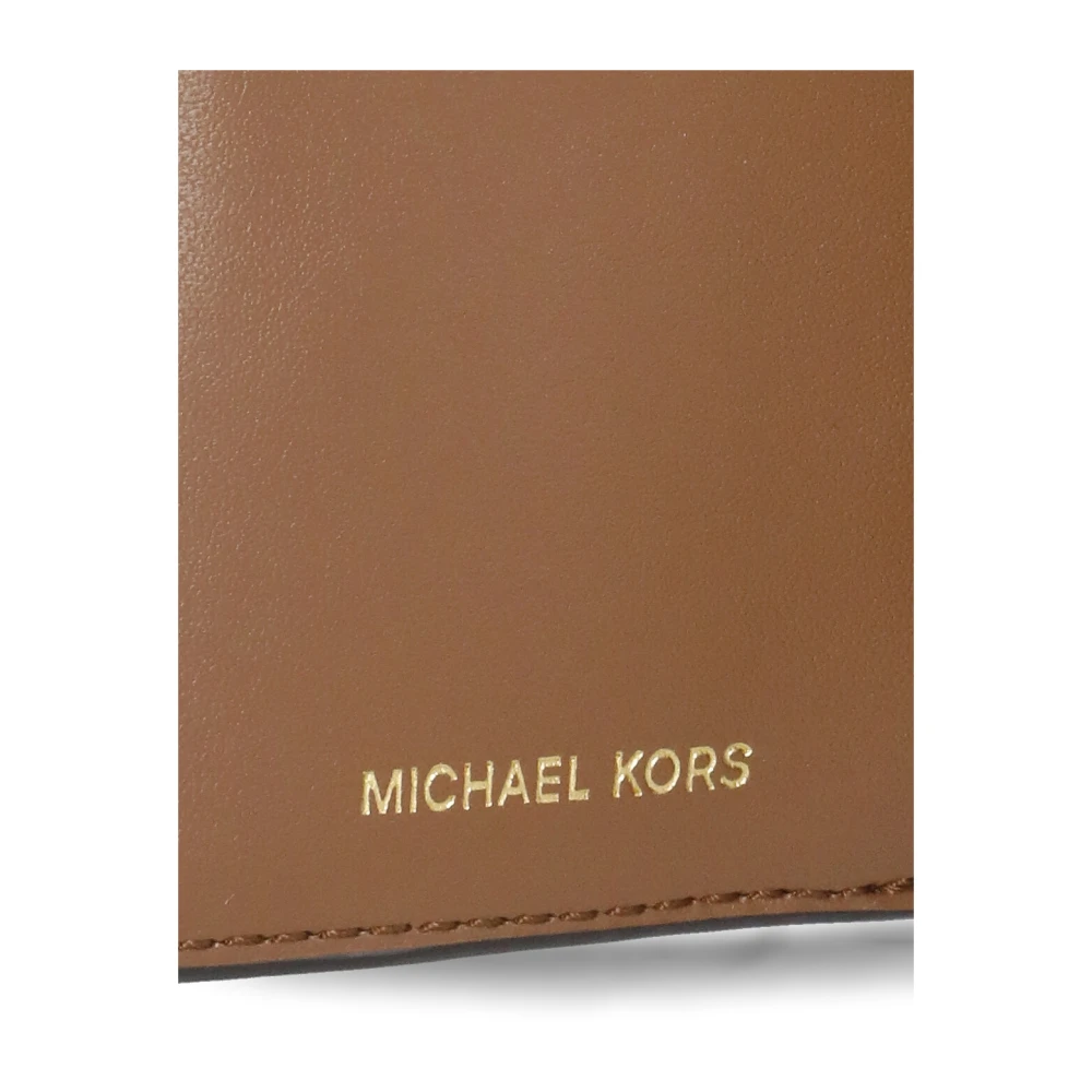 Michael Kors Bruin Leren Damesportemonnee met Munt Brown Dames