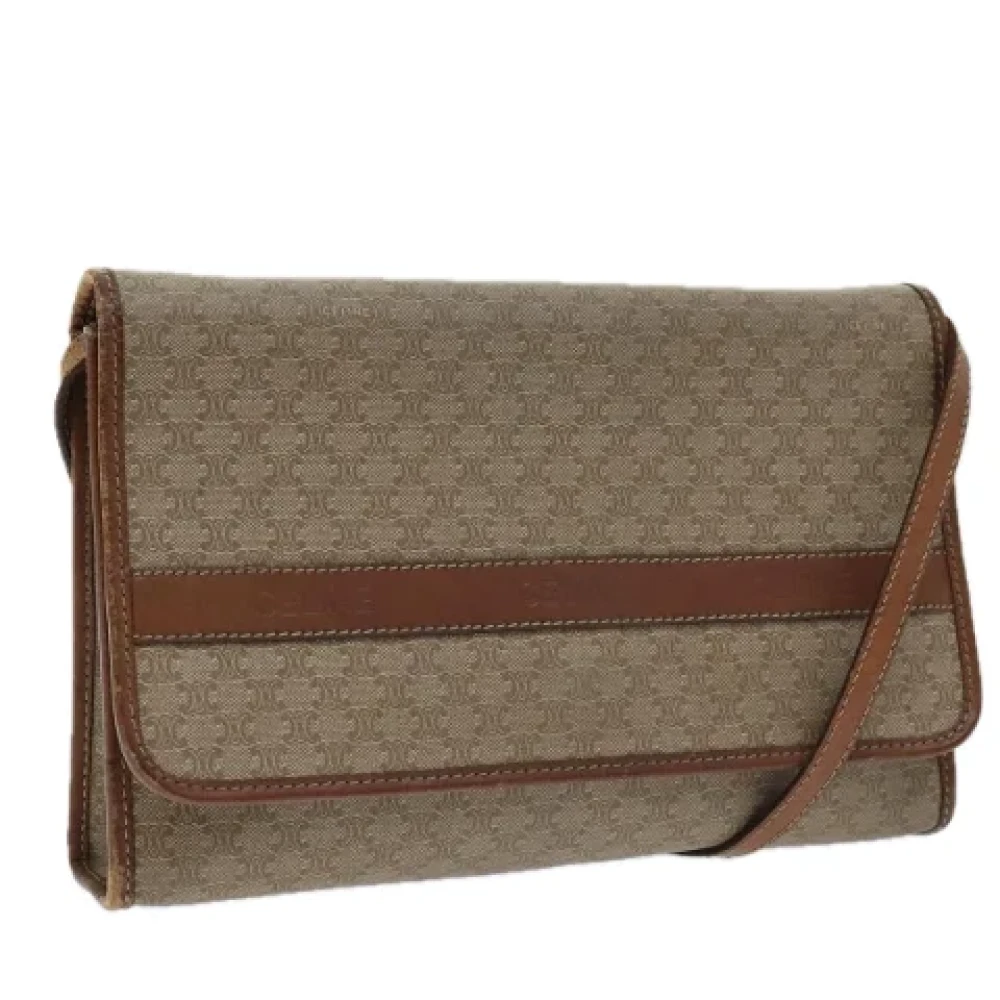 Celine Vintage Pre-owned Canvas celine-bags Beige Dames