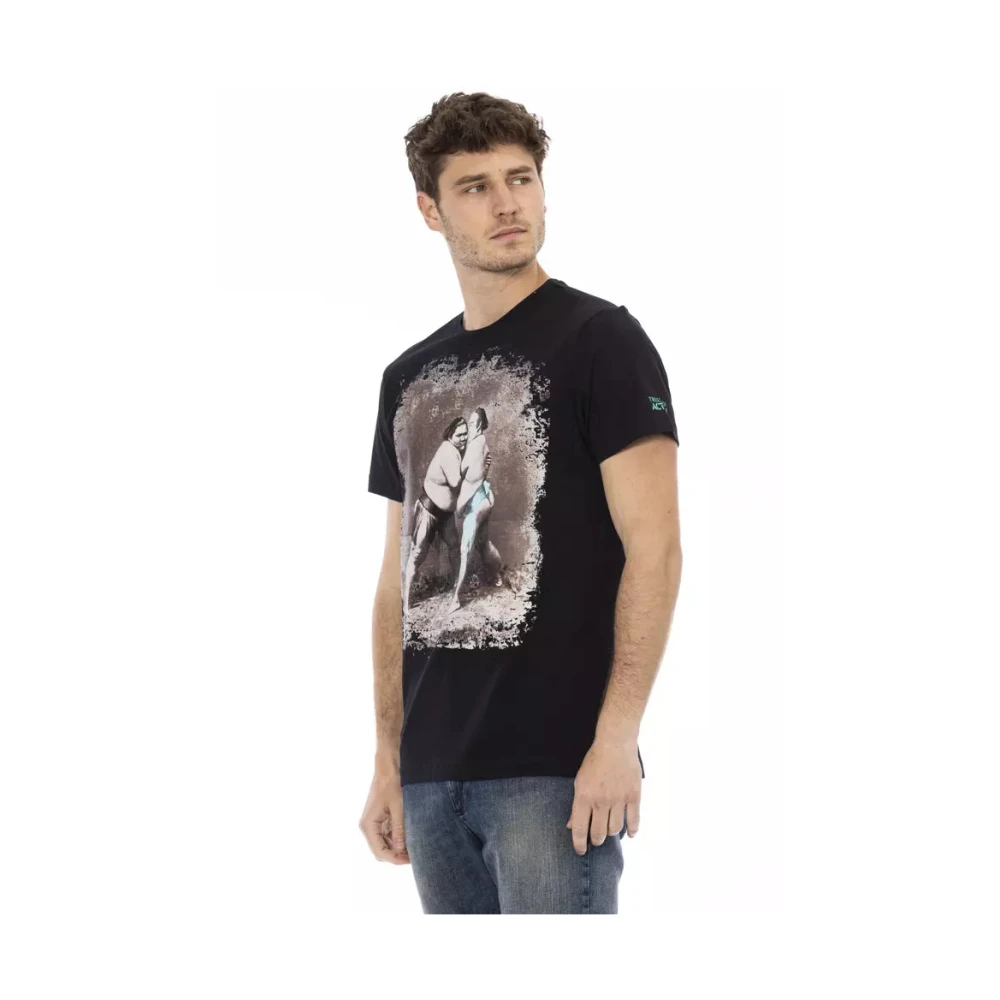 Trussardi Action Black Cotton Men T-Shirt - XXL - Image 2