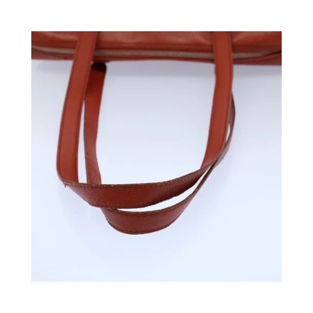 Chanel Vintage Pre-owned Leather chanel-bags Orange Dames