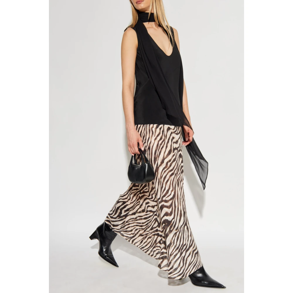 Helmut Lang Tie-Up Top Black Dames