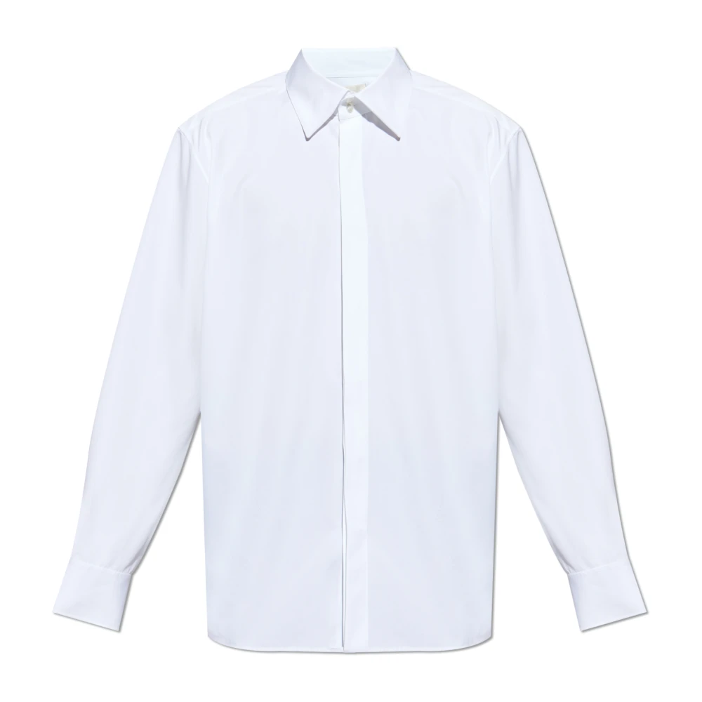 Saint Laurent Katoenen overhemd White Heren