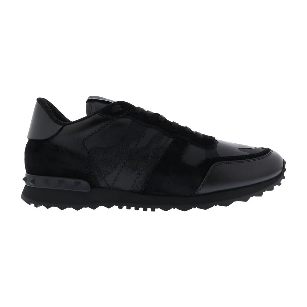 Valentino Garavani Men's Black Sneakers, 10 Uk, Camouflage Rockrunner Sneaker