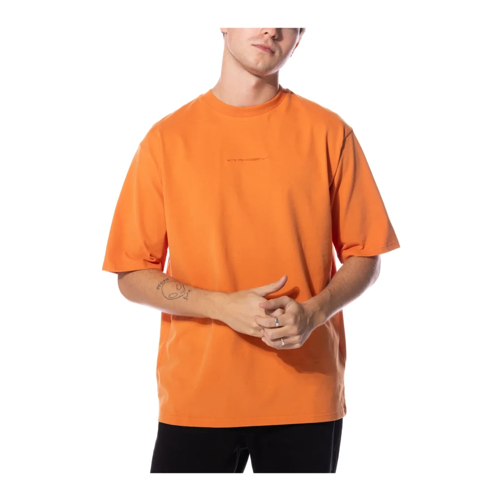 Oakley T-Shirts Orange Heren